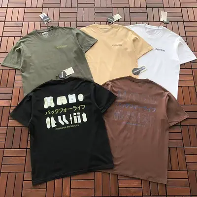 ¥~89 OUTDOOR PRODUCTS T-SHIRT 55052619 (im 185CM 80KG iwear size M in the photo)