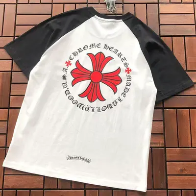 ￥~85 CH🔥OM🔥 HE🔥RTS T-SHIRT 77052764 (im 185CM 80KG iwear size M in the photo)