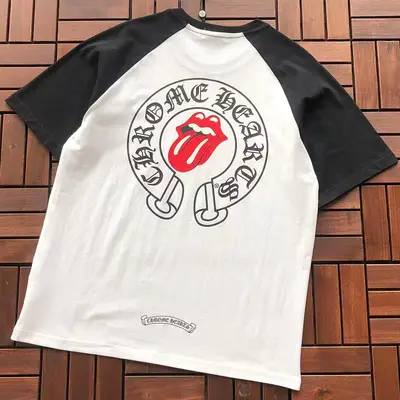 ￥~85 CH🔥OM🔥 HE🔥RTS T-SHIRT 77052765 (im 185CM 80KG iwear size M in the photo)