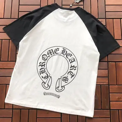 ￥~85 CH🔥OM🔥 HE🔥RTS T-SHIRT 77052763 (im 185CM 80KG iwear size M in the photo)