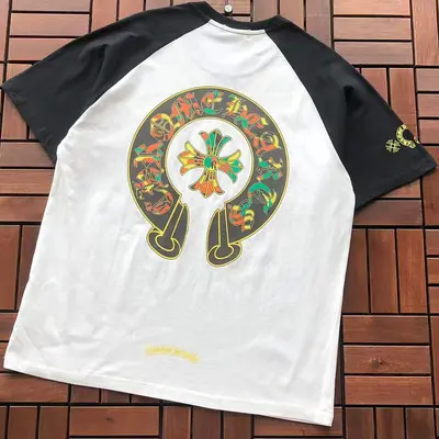 ￥~85 CH🔥OM🔥 HE🔥RTS T-SHIRT 77052756 (im 185CM 80KG iwear size M in the photo)