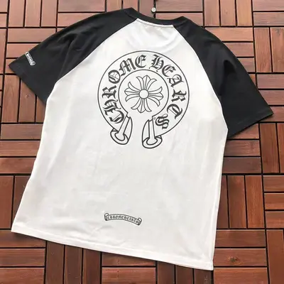 ￥~85 CH🔥OM🔥 HE🔥RTS T-SHIRT 77052755 (im 185CM 80KG iwear size M in the photo)