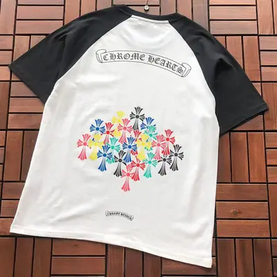 ￥~85 CH🔥OM🔥 HE🔥RTS T-SHIRT 77052749 (im 185CM 80KG iwear size M in the photo)
