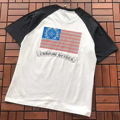 ￥~85 CH🔥OM🔥 HE🔥RTS T-SHIRT 77052750 (im 185CM 80KG iwear size M in the photo)