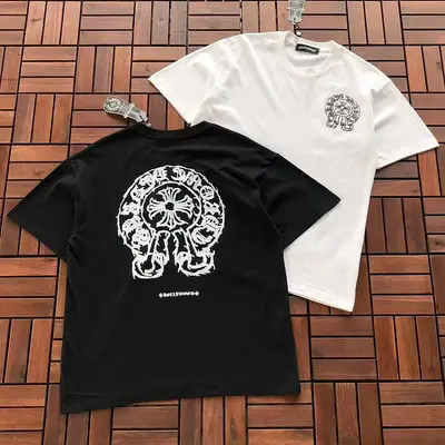 ￥~85 CH🔥OM🔥 HE🔥RTS T-SHIRT 77052729 (im 185CM 80KG iwear size M in the photo)