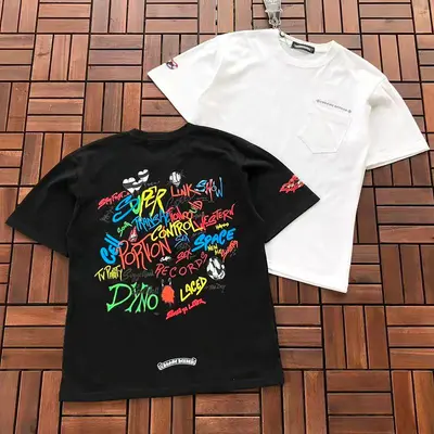 ￥~86 CH🔥OM🔥 HE🔥RTS T-SHIRT 77052725 (im 185CM 80KG iwear size S in the photo)