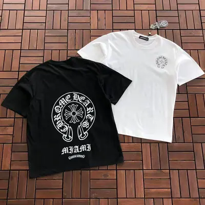 ￥~85 CH🔥OM🔥 HE🔥RTS T-SHIRT 77052717 (im 185CM 80KG iwear size M in the photo)