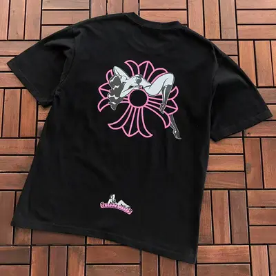 ￥~86 CH🔥OM🔥 HE🔥RTS T-SHIRT 77052744 (im 185CM 80KG iwear size S in the photo)