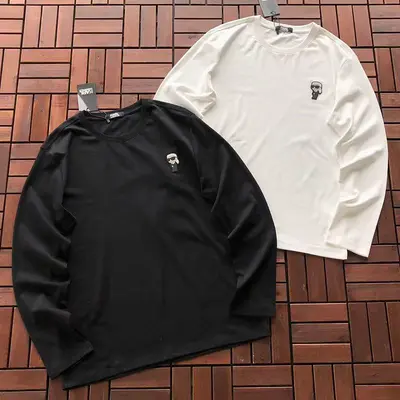 ￥~95 KARL LAGERFELD LONG-SLEEVE 66053115 (im 185CM 80KG iwear size L in the photo)