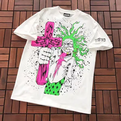 ￥~115 HELLSTAR T-SHIRT 55053130 (im 185CM 70KG iwear size M in the photo)