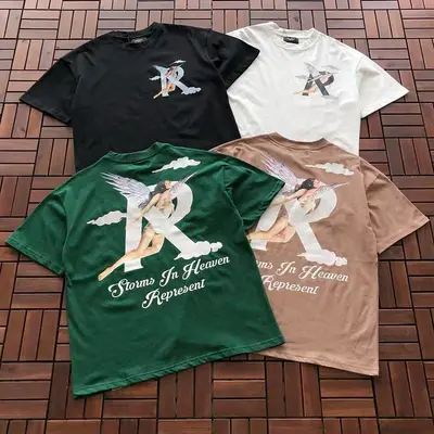 ￥~109 REPRESENT T-SHIRT 77060101 (im 185CM 70KG iwear size L in the photo)