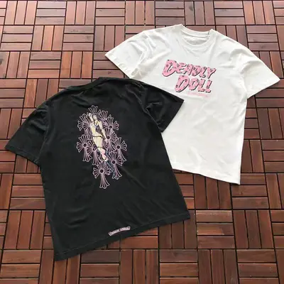 ￥~109 CH🔥OM🔥 HE🔥RTS T-SHIRT 55060257 (im 185CM 70KG iwear size M in the photo)