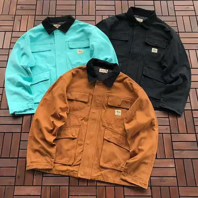 ￥~268 ST🔥S🔥Y JACKET 66060224 (im 185CM 80KG iwear size L in the photo)