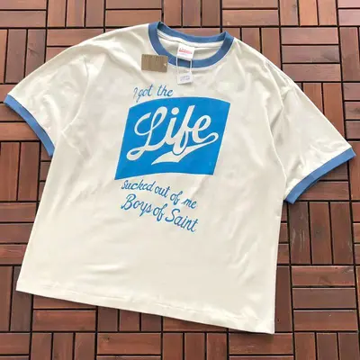 ¥~86 SAINT MICHAEL T-SHIRT 77060757 (im 185CM 70KG iwear size M in the photo)