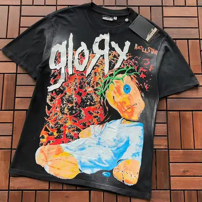 ¥~109 HELLSTAR T-SHIRT 55060723 (im 185CM 80KG iwear size S in the photo)