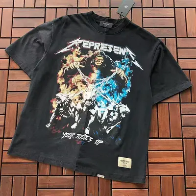 ¥~129 REPRESENT T-SHIRT 55060724 (im 185CM 80KG iwear size S in the photo)
