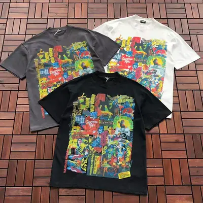 ￥~125 WE11DONE T-SHIRT 55060704 (im 185CM 80KG iwear size S in the photo)