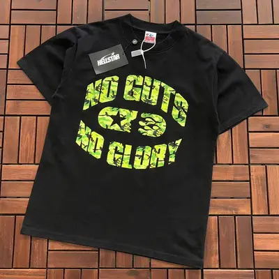 ￥~115 HELLSTAR T-SHIRT 55060868 (im 185CM 80KG iwear size M in the photo)
