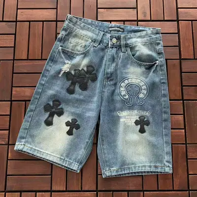 ￥~145 CH🔥OM🔥 HE🔥RTS SHORTS JEANS 77060821