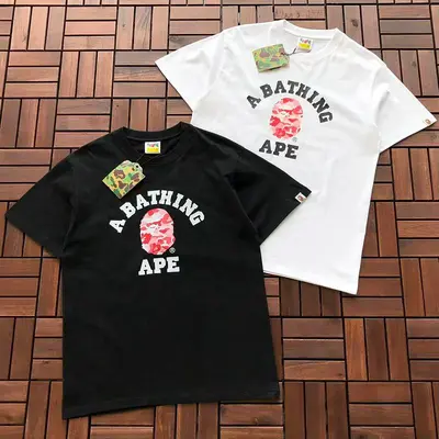 ￥ ~ 89 BAPE T-SHIRT 55060917 (im 185CM 80KG iwear size M in the photo)