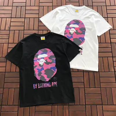 ￥ ~ 89 BAPE T-SHIRT 55060936 (im 185CM 80KG iwear size M in the photo)