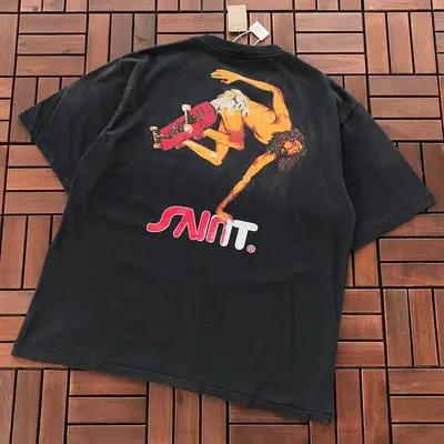 ￥~99 SAINT MICHAEL T-SHIRT 77061030 (im 185CM 70KG iwear size M in the photo)