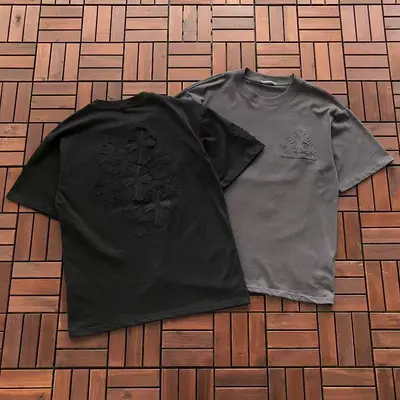 ￥~109 CH🔥OM🔥 HE🔥RTS T-SHIRT 77061007 (im 185CM 70KG iwear size M in the photo)