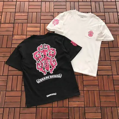 ￥~89 CH🔥OM🔥 HE🔥RTS T-SHIRT 77061021 (im 185CM 70KG iwear size M in the photo)