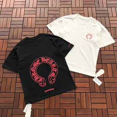 ￥~89 CH🔥OM🔥 HE🔥RTS T-SHIRT 77061011 (im 185CM 70KG iwear size M in the photo)