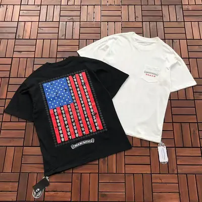 ￥~89 CH🔥OM🔥 HE🔥RTS T-SHIRT 77061009 (im 185CM 70KG iwear size M in the photo)