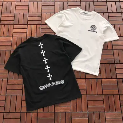 ￥~99 CH🔥OM🔥 HE🔥RTS T-SHIRT 77061020 (im 185CM 70KG iwear size M in the photo)