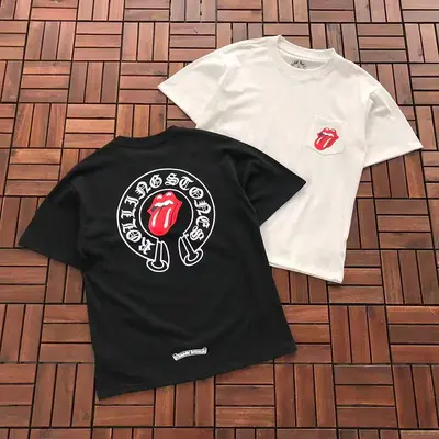 ￥~89 CH🔥OM🔥 HE🔥RTS T-SHIRT 77061017 (im 185CM 70KG iwear size M in the photo)