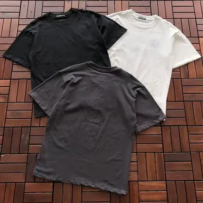 ￥~109 CH🔥OM🔥 HE🔥RTS T-SHIRT 77061003 (im 185CM 70KG iwear size M in the photo)