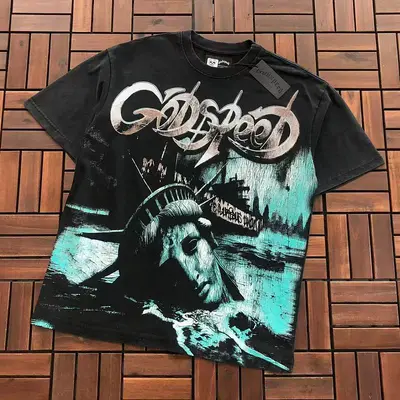 ￥~89 GODSPEED T-SHIRT 77061228 (im 185CM 80KG iwear size M in the photo)