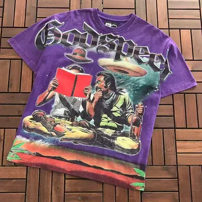 ￥~89 GODSPEED T-SHIRT 77061247 (im 185CM 80KG iwear size M in the photo)