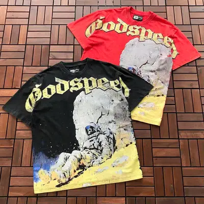 ￥~89 GODSPEED T-SHIRT 77061204 (im 185CM 80KG iwear size M in the photo)