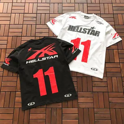 ￥~85 HELLSTAR T-SHIRT 77061214 (im 185CM 80KG iwear size M in the photo)
