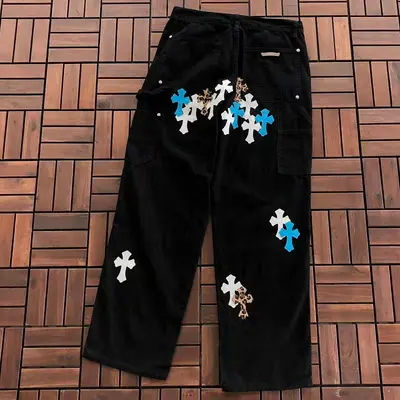 ￥~169 CH🔥OM🔥 HE🔥RTS JEANS 77061273