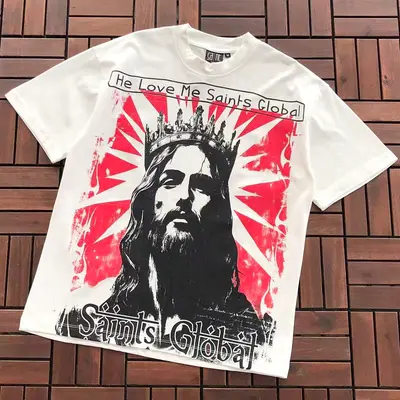 ¥~85 SAINT MICHAEL T-SHIRT 77061223 (im 185CM 80KG iwear size M in the photo)