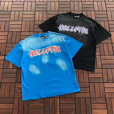 ¥~89 HELLSTAR T-SHIRT 77061217 (im 185CM 80KG iwear size M in the photo)
