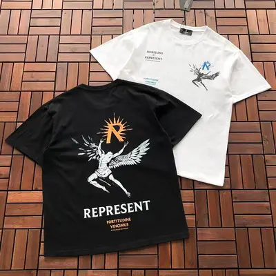 ￥~79 REPRESENT T-SHIRT 66061422 (im 185CM 80KG iwear size M in the photo)