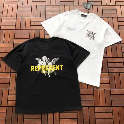 ￥~79 REPRESENT T-SHIRT 66061430 (im 185CM 80KG iwear size M in the photo)