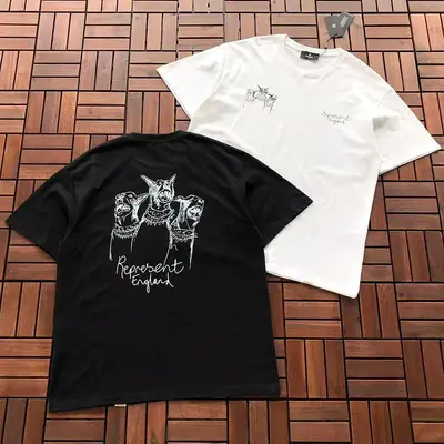 ￥~79 REPRESENT T-SHIRT 66061428 (im 185CM 80KG iwear size L in the photo)