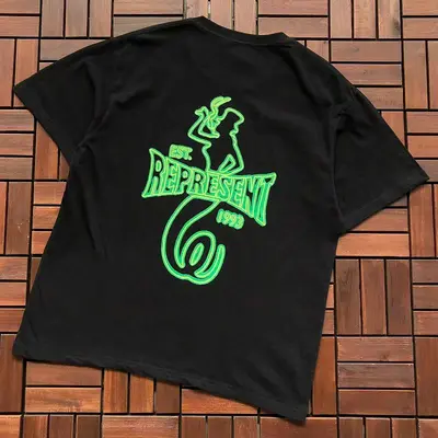 ￥~79 REPRESENT T-SHIRT 66061458 (im 185CM 80KG iwear size M in the photo)