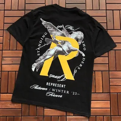 ￥~79 REPRESENT T-SHIRT 66061457 (im 185CM 80KG iwear size S in the photo)