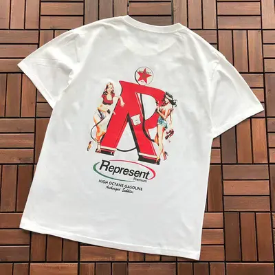 ￥~79 REPRESENT T-SHIRT 66061437 (im 185CM 80KG iwear size M in the photo)