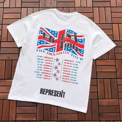 ￥~79 REPRESENT T-SHIRT 66061435 (im 185CM 80KG iwear size L in the photo)