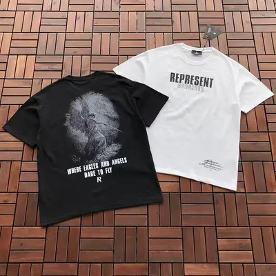 ￥~79 REPRESENT T-SHIRT 66061419 (im 185CM 80KG iwear size M in the photo)