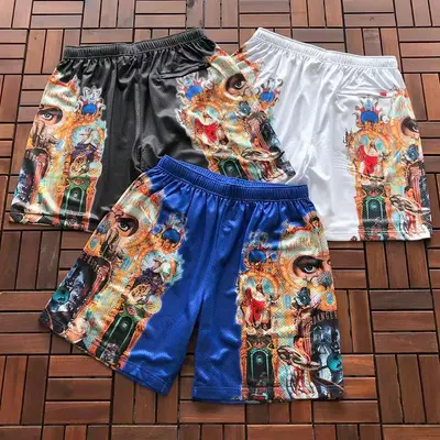 ￥~189 S🔥P🔥E🔥E & MICHAEL JACKSON SHORTS 77061465 (im 185CM 70KG iwear size M in the photo)