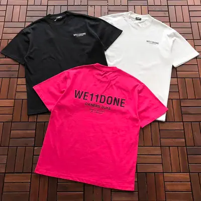 ¥~95 WE11DONE T-SHIRT 77061421 (im 185CM 70KG iwear size S in the photo)